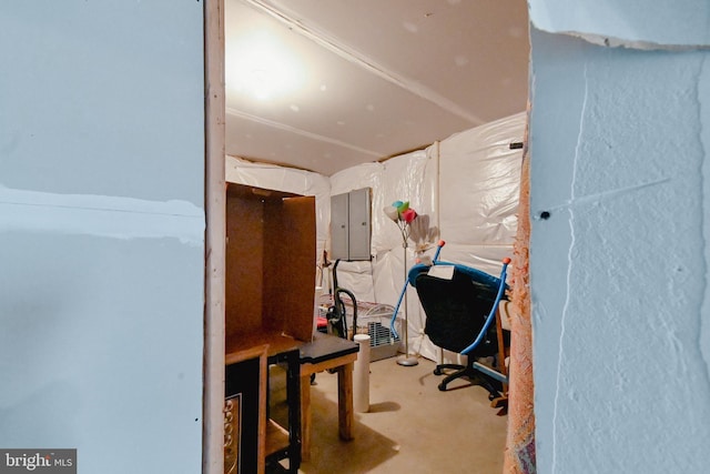 223 Fitzgerald St, Gerrardstown, WV 25420 - home office with concrete floors