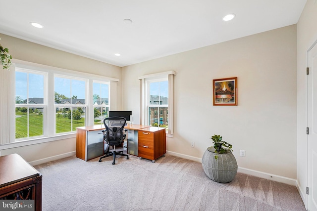 22416 Philanthropic Dr, Ashburn, VA 20148 - carpeted office space with recessed lighting