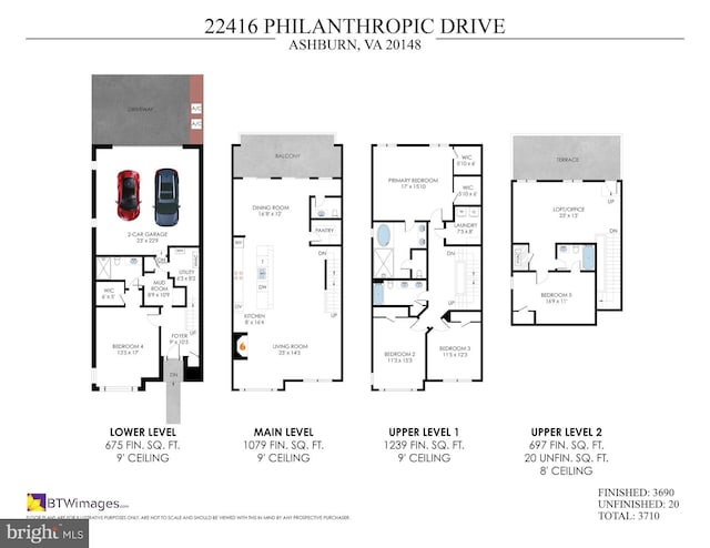 22416 Philanthropic Dr, Ashburn, VA 20148 - view of floor plan / room layout