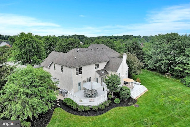 14 Canaday Ct, Belle Mead, NJ 08502 - view from above of property featuring a forest