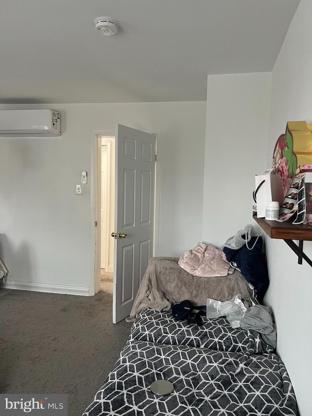 2612 E Somerset St, Philadelphia, PA 19134 - bedroom featuring a wall unit AC and carpet