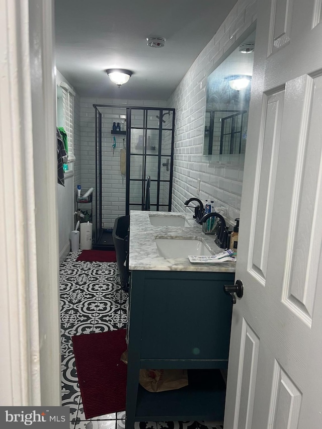 2612 E Somerset St, Philadelphia, PA 19134 - bathroom featuring vanity and a shower stall