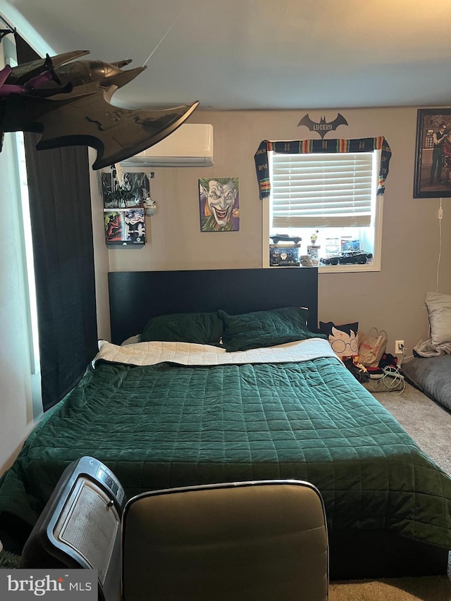 2612 E Somerset St, Philadelphia, PA 19134 - carpeted bedroom featuring a wall unit AC