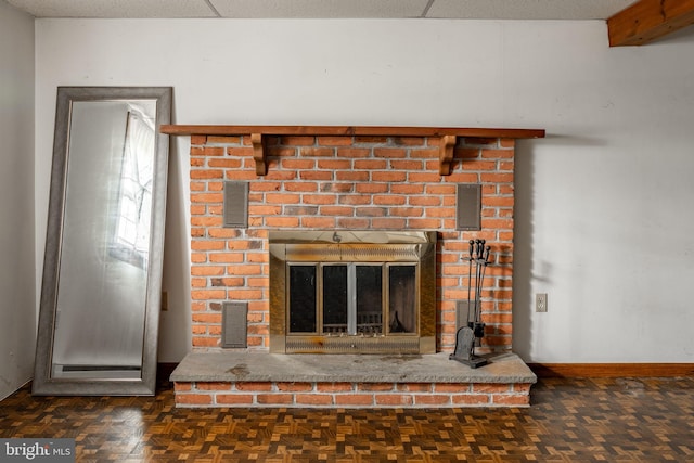 1721 Pioneer Rd, Lancaster, PA 17602 - detailed view of baseboards and a fireplace