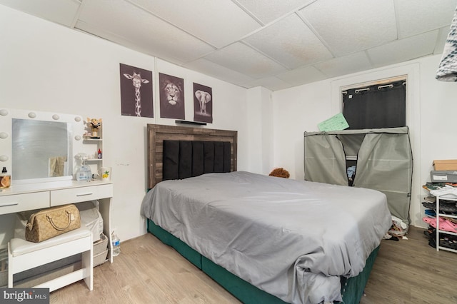 1015 N Duke St, York, PA 17404 - bedroom featuring wood finished floors and a paneled ceiling