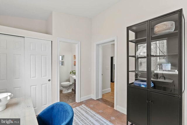 745 Gresham Pl NW, Washington, DC 20001 - bathroom with toilet and tile patterned flooring
