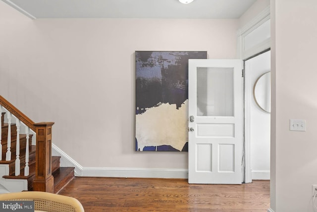 745 Gresham Pl NW, Washington, DC 20001 - foyer featuring wood finished floors and stairs