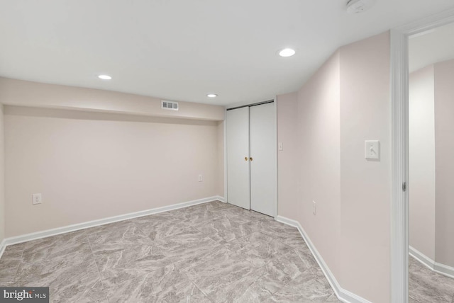 745 Gresham Pl NW, Washington, DC 20001 - finished basement featuring recessed lighting