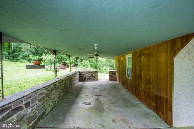35 Strimples Mill Rd, Stockton, NJ 08559 - view of patio / terrace with ceiling fan