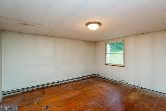 35 Strimples Mill Rd, Stockton, NJ 08559 - empty room with baseboard heating and hardwood / wood-style floors