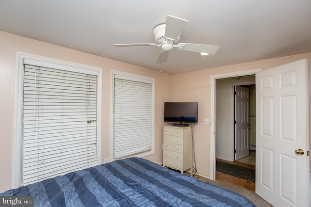35 Strimples Mill Rd, Stockton, NJ 08559 - unfurnished bedroom featuring a ceiling fan and baseboards