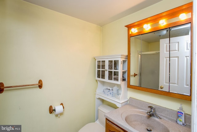 35 Strimples Mill Rd, Stockton, NJ 08559 - bathroom with vanity and a shower with door