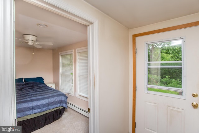 35 Strimples Mill Rd, Stockton, NJ 08559 - carpeted bedroom featuring a baseboard radiator