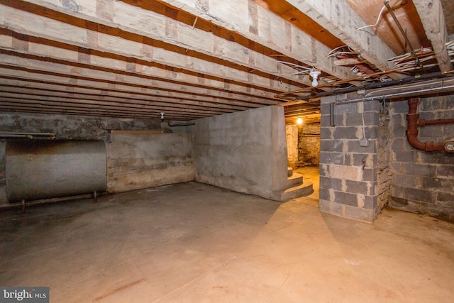 35 Strimples Mill Rd, Stockton, NJ 08559 - unfinished basement featuring oil tank