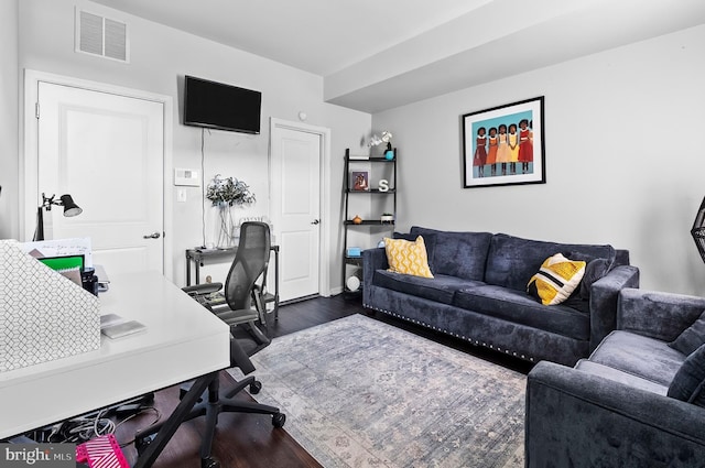 922 S Macon St, Baltimore, MD 21224 - office area featuring dark wood-style flooring