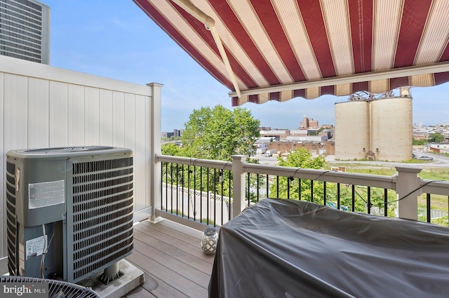 922 S Macon St, Baltimore, MD 21224 - wooden terrace with a grill