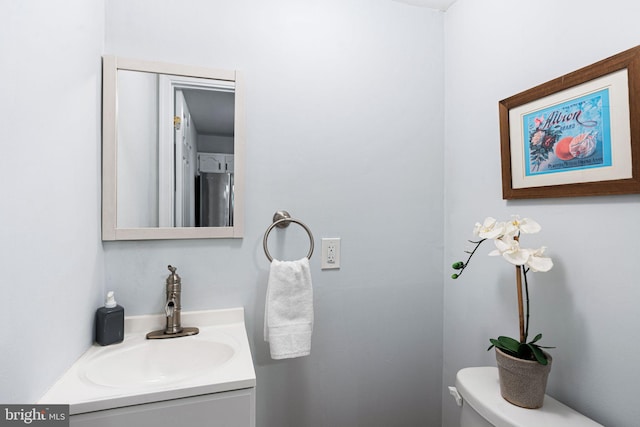 127 Fowler Ave, Haddonfield, NJ 08033 - half bathroom featuring vanity and toilet
