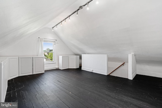 127 Fowler Ave, Haddonfield, NJ 08033 - additional living space with vaulted ceiling and dark wood-style floors