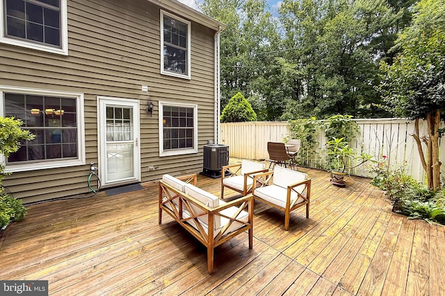 1581 Poplar Grove Dr, Reston, VA 20194 - wooden terrace featuring outdoor lounge area