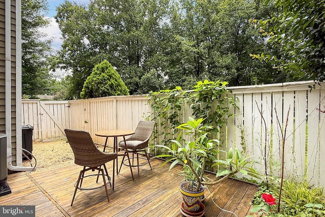1581 Poplar Grove Dr, Reston, VA 20194 - wooden deck featuring a fenced backyard