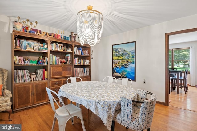 11 Creek Rd, Southampton, PA 18966 - dining space featuring light wood-style flooring and a chandelier