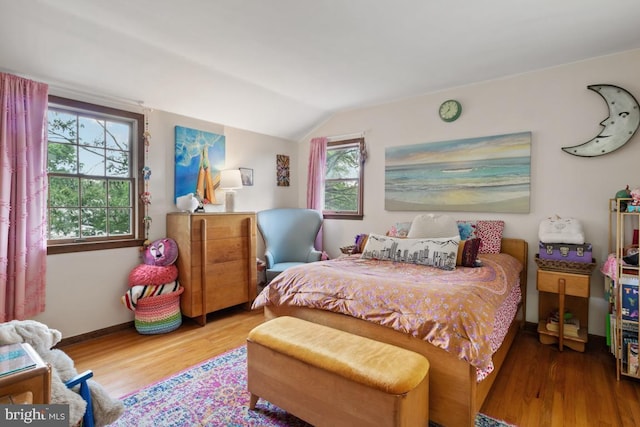 11 Creek Rd, Southampton, PA 18966 - bedroom featuring lofted ceiling and wood finished floors