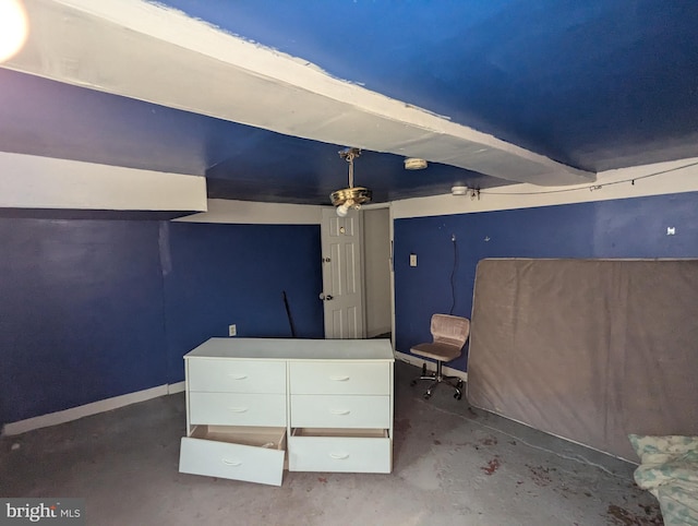 311 Calhoun St, Baltimore, MD 21223 - miscellaneous room featuring concrete floors and baseboards