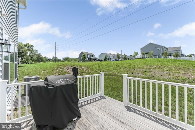 300 Hayward Ct, Pottstown, PA 19464 - wooden terrace featuring area for grilling and a lawn
