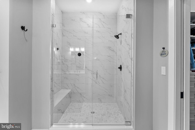 44691 Wellfleet Dr Unit 306, Ashburn, VA 20147 - bathroom featuring a marble finish shower