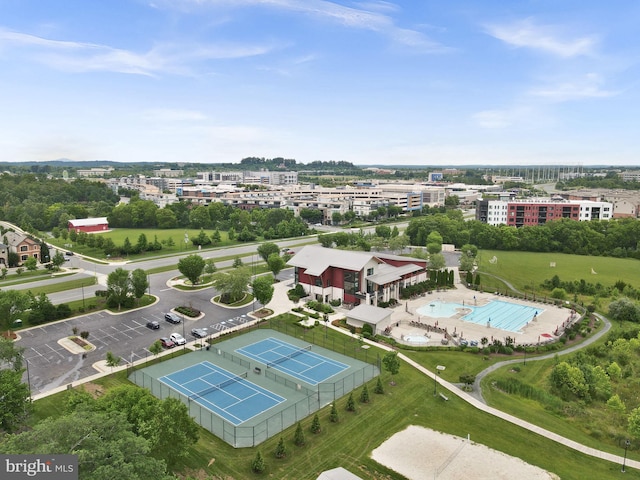 44691 Wellfleet Dr Unit 306, Ashburn, VA 20147 - aerial view of a pool area