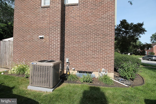 243 Pinehurst Rd, Wilmington, DE 19803 - exterior view of a cooling unit and brick siding