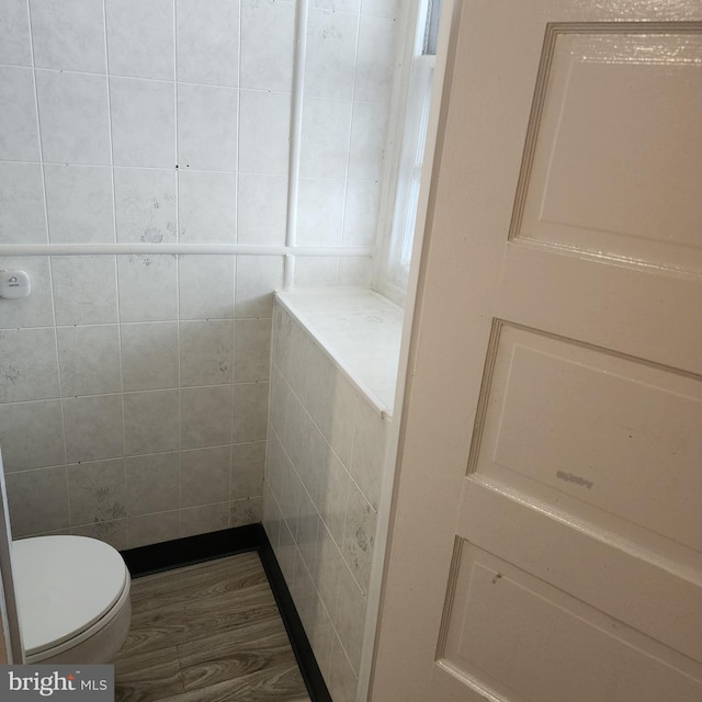 175 Stoneway Ln, Bala Cynwyd, PA 19004 - bathroom featuring toilet and wood finished floors