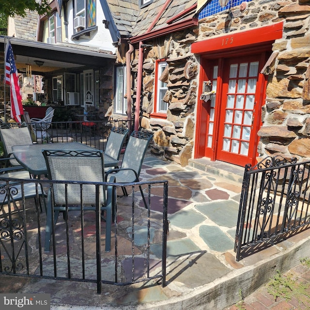 175 Stoneway Ln, Bala Cynwyd, PA 19004 - view of patio / terrace with cooling unit and outdoor dining space