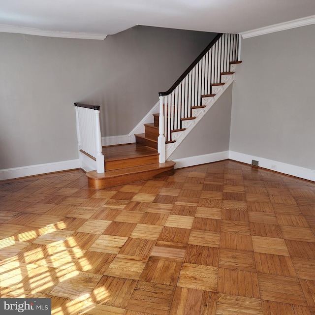 175 Stoneway Ln, Bala Cynwyd, PA 19004 - staircase featuring ornamental molding