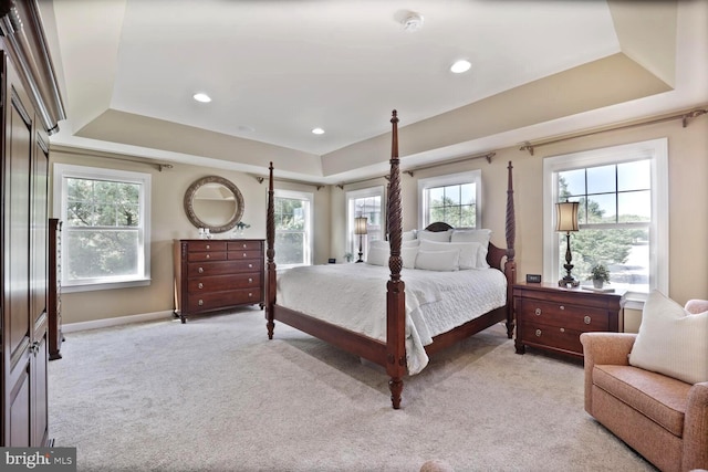 1901 Eamons Way, Annapolis, MD 21401 - bedroom with a raised ceiling, light colored carpet, and recessed lighting