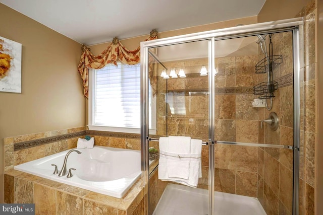 1901 Eamons Way, Annapolis, MD 21401 - bathroom featuring a garden tub and a stall shower