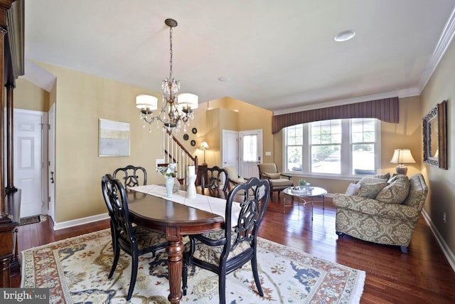 1901 Eamons Way, Annapolis, MD 21401 - dining area featuring a chandelier and wood finished floors