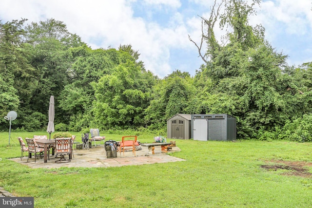 407 Pratt St, Fredericksburg, VA 22405 - view of green lawn featuring a patio and a shed