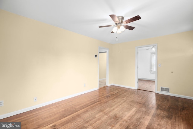407 Pratt St, Fredericksburg, VA 22405 - empty room featuring a ceiling fan and wood finished floors