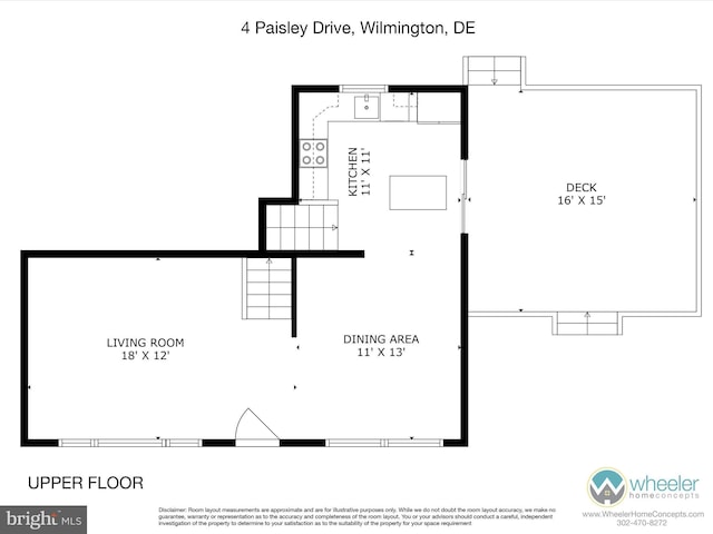 4 Paisley Dr, Wilmington, DE 19808 - view of property floor plan