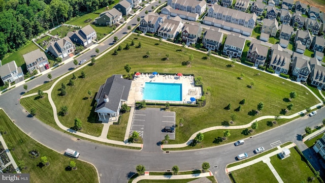 22 Stone Barn Rd, Mechanicsburg, PA 17050 - aerial view of property and surrounding area featuring a pool area