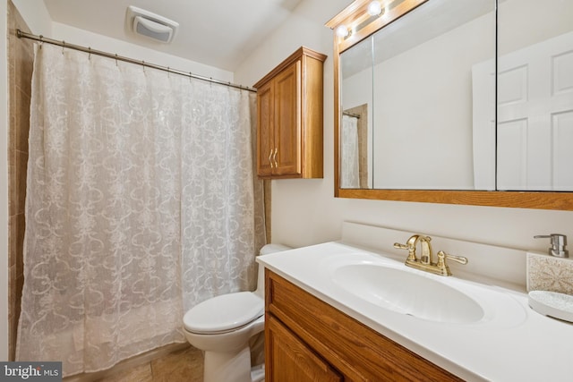 81 Argyle Ave, Blackwood, NJ 08012 - bathroom with vanity, tile patterned floors, and a shower with curtain
