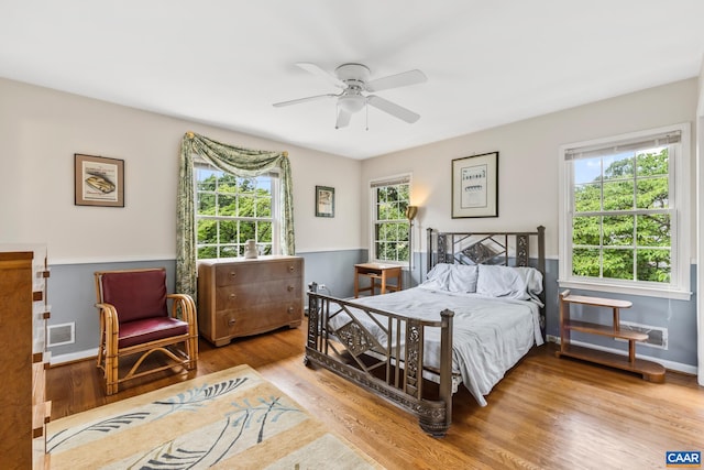 2402 Bennington Rd, Charlottesville, VA 22901 - bedroom with wood finished floors and a ceiling fan