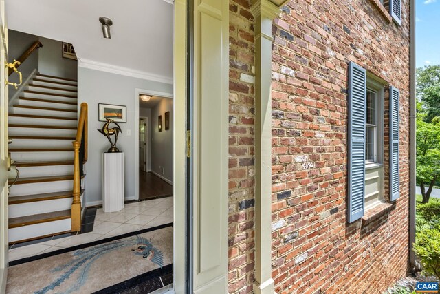 2402 Bennington Rd, Charlottesville, VA 22901 - property entrance featuring brick siding