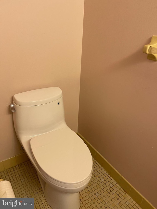 1420 Locust St Unit 20Q, Philadelphia, PA 19102 - bathroom with toilet and tile patterned floors