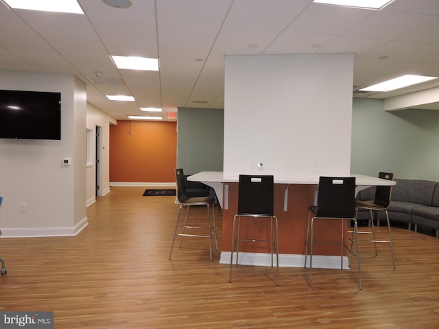 1420 Locust St Unit 20Q, Philadelphia, PA 19102 - bar area with light wood-style floors and baseboards