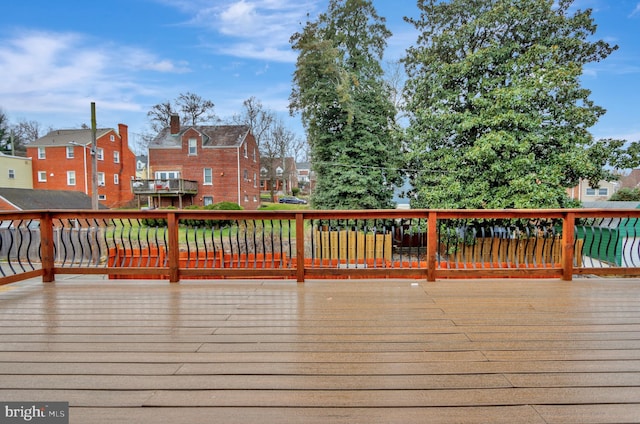 1133 46th St SE, Washington, DC 20019 - wooden terrace with a residential view