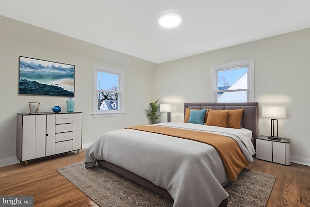 1133 46th St SE, Washington, DC 20019 - bedroom featuring multiple windows and wood finished floors