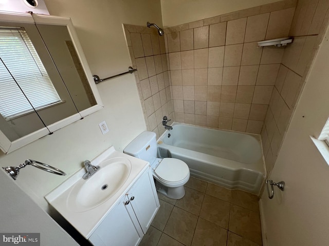 2817 Bookert Dr, Baltimore, MD 21225 - bathroom featuring tile patterned floors, vanity, and shower / washtub combination