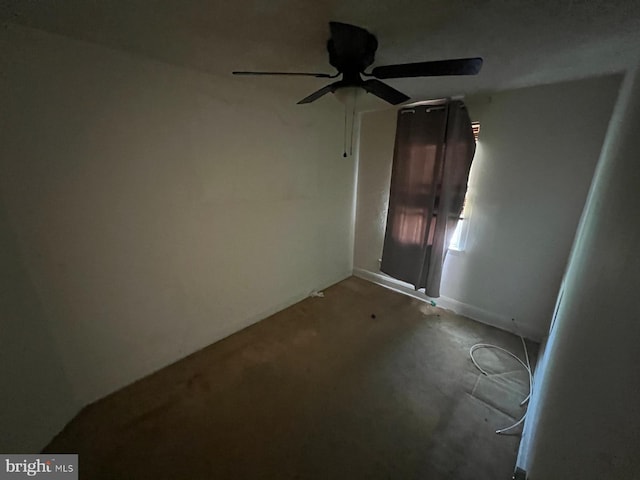 2817 Bookert Dr, Baltimore, MD 21225 - carpeted spare room featuring a ceiling fan